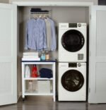 GE 2.4 Cu. Ft. High Efficiency Stackable Front Load Washer Steam Sanitize White from Kings Outlet