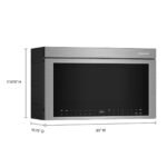 KitchenAid 1.1 Cu. Ft. Convection Flush Built-In Over-the-Range Smart Microwave Sensor Cooking Air Fry from Kings Outlet
