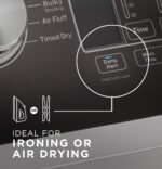 GE 7.4 Cu. Ft. Gas Dryer Sensor Dry White Matte Black from Kings Outlet