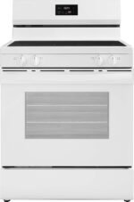 Insignia 5.3 Cu. Ft. Freestanding Electric Range Dual-Size Burner Storage Drawer White from Kings Outlet