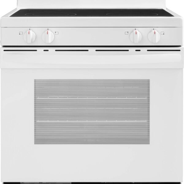 Insignia 5.3 Cu. Ft. Freestanding Electric Range Dual-Size Burner Storage Drawer White from Kings Outlet