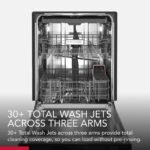 KitchenAid 24" Front Control Built-In Dishwasher Stainless Steel Tub ProWash Cycle 3rd Rack 39 from Kings Outlet