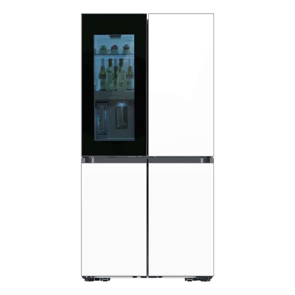 Samsung Bespoke 29 Cu. Ft. 4-Door Flex French Door Refrigerator Auto Open Door White from Kings Outlet