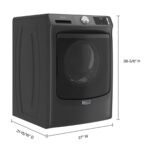 Maytag 4.5 Cu. Ft. High-Efficiency Stackable Front Load Washer Steam Fresh Spin Volcano Black from Kings Outlet