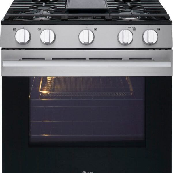LG 6.3 Cu. Ft. Freestanding Gas True Convection Smart Range EasyClean Air Fry UltraHeat from Kings Outlet
