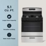 Amana 5.1 Cu. Ft. Freestanding Gas Range Bake Assist Temps Stainless Steel from Kings Outlet