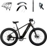 Lectric eBikes XPeak2 High-Step Long-Range eBike Max 80mi/28mph + Rear Rack/Fenders/Elite Headlight/Suspension Seat Post from Kings Outlet