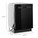 Whirlpool Quiet Dishwasher Boost Cycle Pocket Handle Black from Kings Outlet