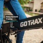 GoTrax Z4 LITE Folding eBike 25mi Max Operating Range 20mph Max Speed Black from Kings Outlet