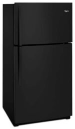 Whirlpool 21.3 Cu. Ft. Top-Freezer Refrigerator Black from Kings Outlet