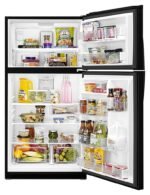 Whirlpool 21.3 Cu. Ft. Top-Freezer Refrigerator Black from Kings Outlet