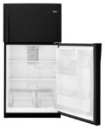 Whirlpool 21.3 Cu. Ft. Top-Freezer Refrigerator Black from Kings Outlet