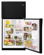 Whirlpool 21.3 Cu. Ft. Top-Freezer Refrigerator Black from Kings Outlet