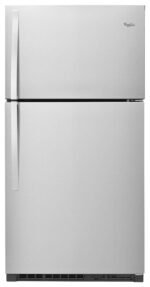 Whirlpool 21.3 Cu. Ft. Top-Freezer Refrigerator Monochromatic Stainless Steel from Kings Outlet
