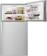 Whirlpool 21.3 Cu. Ft. Top-Freezer Refrigerator Monochromatic Stainless Steel from Kings Outlet