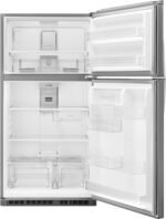 Whirlpool 21.3 Cu. Ft. Top-Freezer Refrigerator Monochromatic Stainless Steel from Kings Outlet
