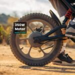 GoTrax Fitz 16" Electric Dirt Bike 15mi Max Range 15.5 mph Max Speed Black from Kings Outlet