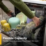 Whirlpool 24" Stainless Steel Dishwasher AI Intelligent Wash 47 dBA . Print Resistant Black from Kings Outlet