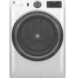 GE 5.0 Cu. Ft. Stackable Smart Front Load Washer Steam SmartDispense Odorblock Ultra Fresh from Kings Outlet