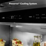 KitchenAid 24.2 Cu. Ft. 42" Width Built-In Stainless French Door Refrigerator Platinum Interior Design from Kings Outlet