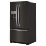 Whirlpool 24.7 Cu. Ft. French Door Refrigerator Elevated Deli Drawer Black Stainless Steel from Kings Outlet
