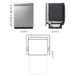 LG 24" Front Control Built-In Stainless Steel Tub Dishwasher 3rd Rack Quadwash 48dba Stainless from Kings Outlet