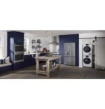 GE 2.4 Cu. Ft. High Efficiency Stackable Front Load Washer Steam Sanitize White from Kings Outlet