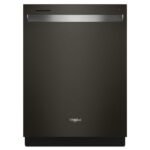 Whirlpool 24" Stainless Steel Dishwasher AI Intelligent Wash 47 dBA . Print Resistant Black from Kings Outlet