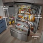 KitchenAid 26.8 Cu. Ft. Standard-Depth French Door Refrigerator Exterior Ice Water Dispenser Stainless Steel from Kings Outlet