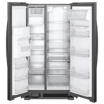Whirlpool 36-inch Wide Side-by-Side Refrigerator 25 cu. ft. . Black Stainless Black Stainless Steel from Kings Outlet