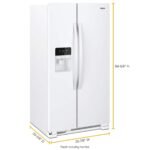 Whirlpool 25 Cu Ft. Wide Side-by-Side Refrigerator White from Kings Outlet