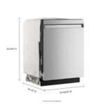 KitchenAid 24" Top Control Built-In Tub Dishwasher Third Rack Stainless Steel from Kings Outlet