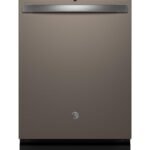 GE 24" Top Control Built-In Stainless Steel Tub Dishwasher 3rd Rack Sanitize Cycle 47 from Kings Outlet