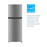 Insignia 10.1 Cu. Ft. Top-Freezer Refrigerator Reversible Door ENERGY STAR Certification Stainless Steel Look from Kings Outlet