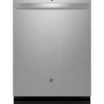 GE 24" Top Control Built-In Stainless Steel Tub Dishwasher 3rd Rack Sanitize Cycle 47 from Kings Outlet
