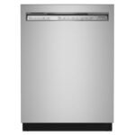 KitchenAid 24" Front Control Built-In Stainless Steel Tub Dishwasher 3rd Rack 50+ Total Wash from Kings Outlet