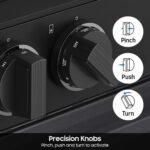 Samsung Bespoke 6.0 Cu. Ft. Slide-In Gas Range Air Sous Vide Matte Black Steel from Kings Outlet