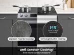 Samsung Bespoke 6.3 Cu. Ft. Slide-In Electric Induction Range Air Fry White Glass from Kings Outlet