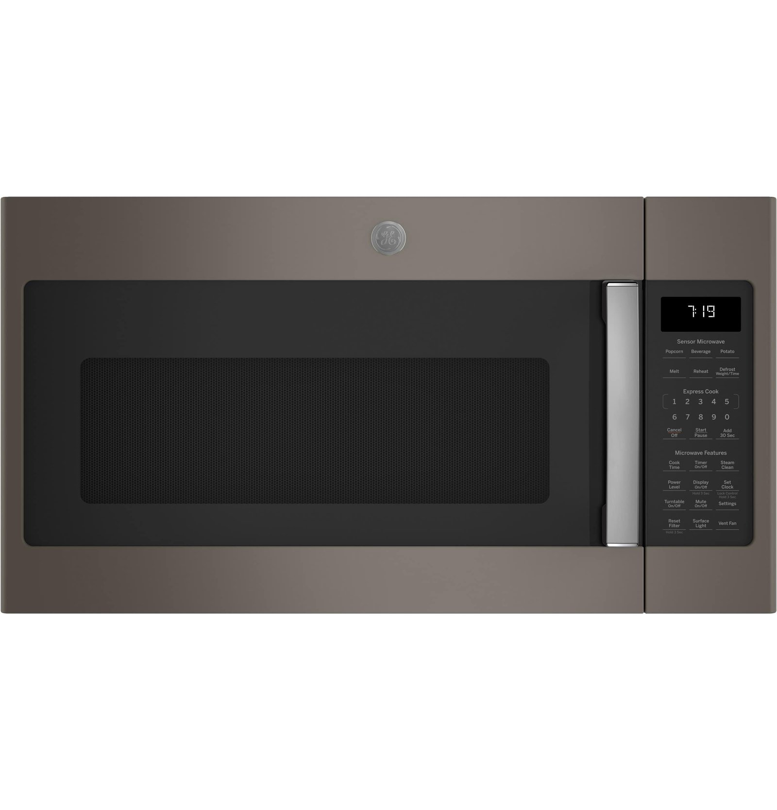 Kings Outlet GE 1.9 Cu. Ft. Over-the-Range Microwave Sensor Cooking Steam Cleaning Slate GE 1.9 Cu. Ft. Over-the-Range Microwave Sensor Cooking Steam Cleaning Slate from Kings Outlet