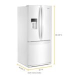 Whirlpool 20 Cu. Ft. Wide French Door Refrigerator White from Kings Outlet