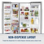 Maytag 25 Cu. Ft. Side-by-Side Freestanding Refrigerator Humidity-Controlled FreshLock Crisper Fingerprint-Resistant Stainless Finish fro...
