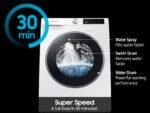 Samsung 2.5 Cu. Ft. High-Efficiency Stackable Smart Front Load Washer Steam AI Smart Dial from Kings Outlet