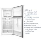 Insignia 20.5 Cu. Ft. Top-Freezer Refrigerator ENERGY STAR Certification Stainless Steel from Kings Outlet
