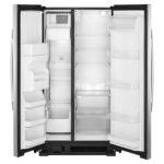 Amana 24.5 Cu. Ft. Side-by-Side Refrigerator Water Ice Dispenser Stainless steel Black-on-Stainless from Kings Outlet