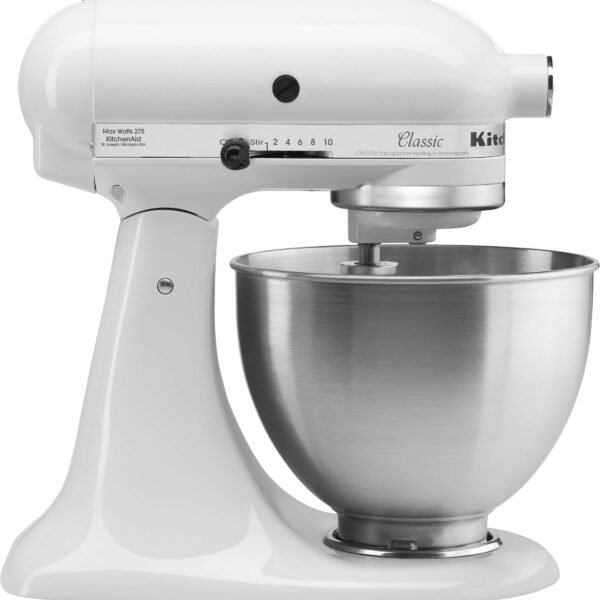 KitchenAid Classic Series 4.5 Quart Tilt-Head Stand Mixer K45SSWH White from Kings Outlet