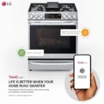 LG 6.3 Cu. Ft. Smart Slide-In Gas True Convection Range EasyClean Air Sous-Vide Stainless from Kings Outlet