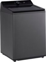 LG 5.0 Cu. Ft. High-Efficiency Smart Top Load Washer Easy Unload Platinum Black from Kings Outlet
