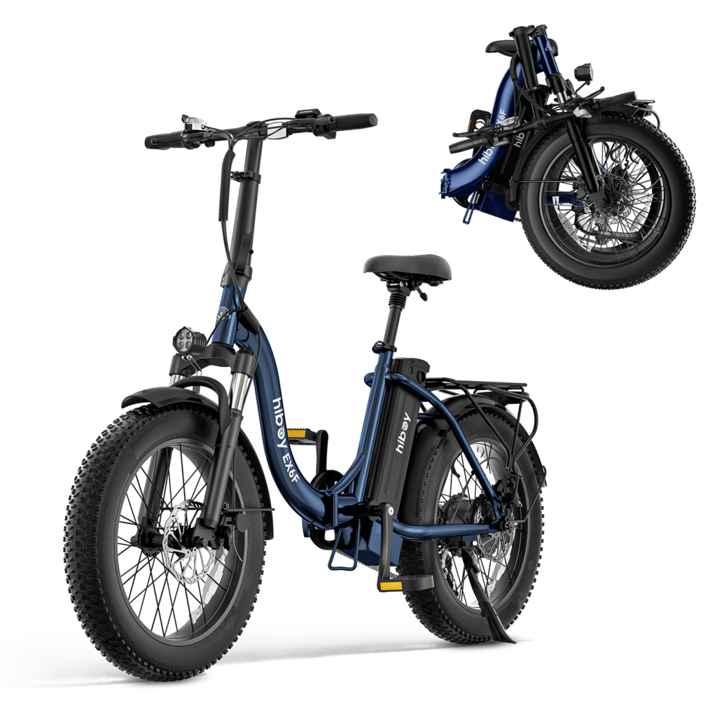 HiBoy EX6F Foldable Electric Bike 75 mi Max Operating Range 25 mph Max Speed from Kings Outlet