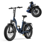 HiBoy EX6F Foldable Electric Bike 75 mi Max Operating Range 25 mph Max Speed from Kings Outlet