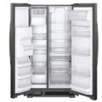 Whirlpool 21 Cu. Ft. Side-by-Side Refrigerator LED Interior Lighting Black Stainless Steel from Kings Outlet